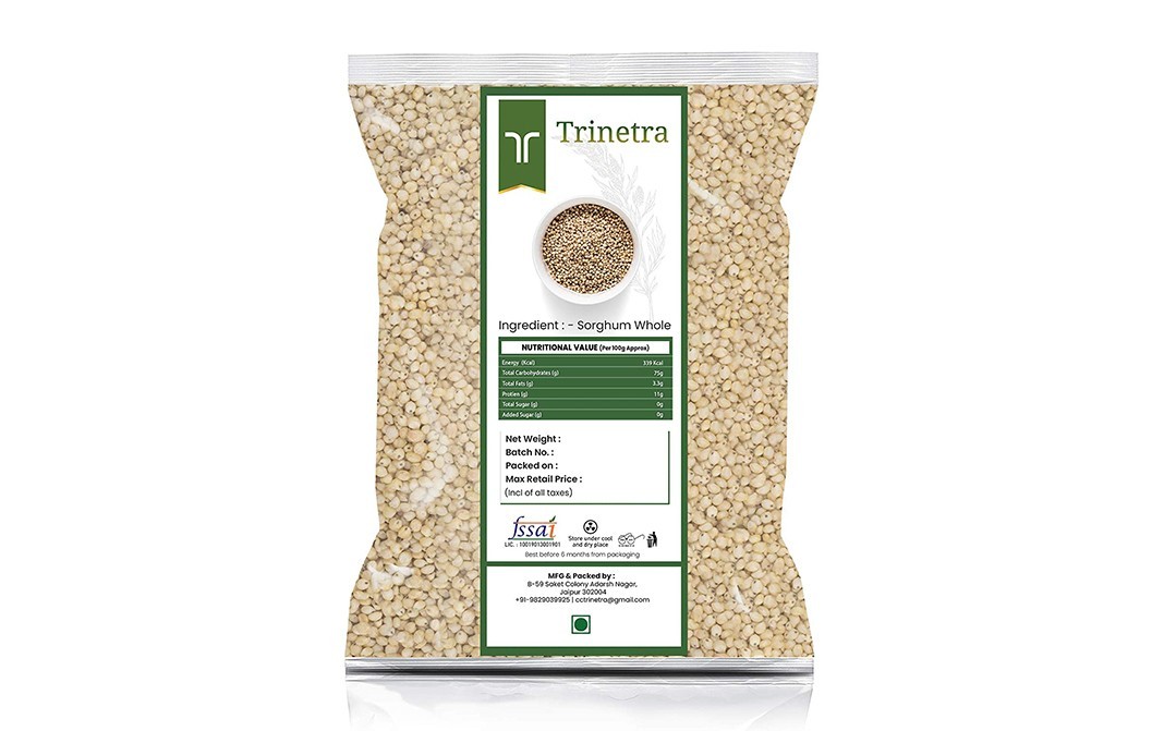 Trinetra Sorghum Whole    Pack  5 kilogram